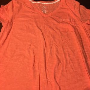 Orange sleep shirt
